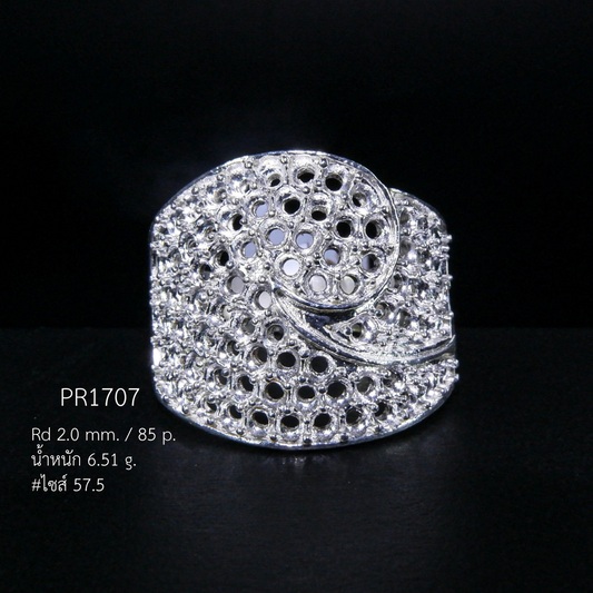 Thaigems ตัวเรือนเปล่า แหวนเงินแท้ 92.5